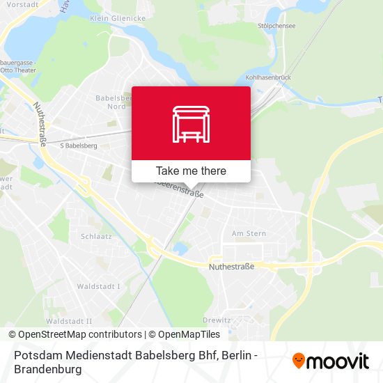 Potsdam Medienstadt Babelsberg Bhf map