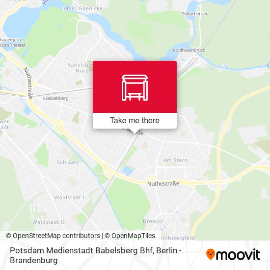 Potsdam Medienstadt Babelsberg Bhf map