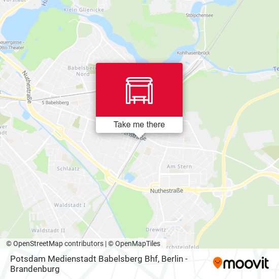 Карта Potsdam Medienstadt Babelsberg Bhf