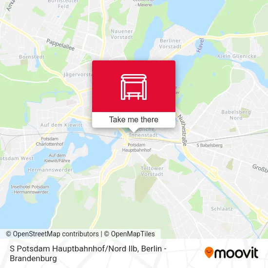 Карта S Potsdam Hauptbahnhof / Nord Ilb
