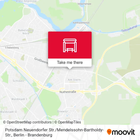 Карта Potsdam Neuendorfer Str. / Mendelssohn-Bartholdy-Str.