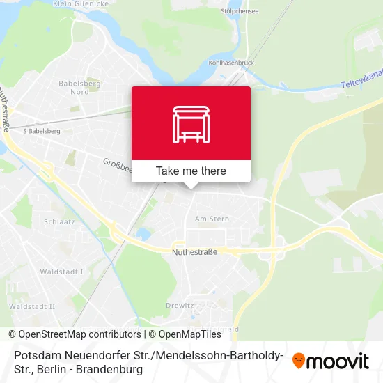 Карта Potsdam Neuendorfer Str. / Mendelssohn-Bartholdy-Str.