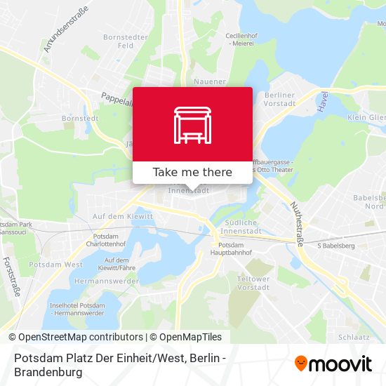 Potsdam Platz Der Einheit/West map