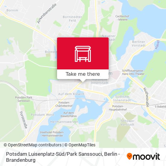 Potsdam Luisenplatz-Süd / Park Sanssouci map