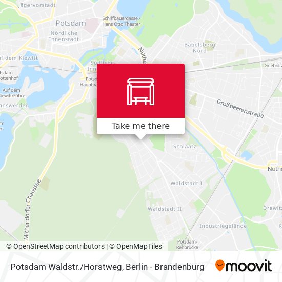 Карта Potsdam Waldstr./Horstweg