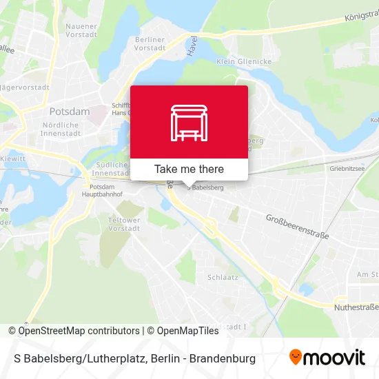 S Babelsberg/Lutherplatz map
