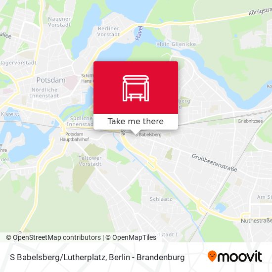 Карта S Babelsberg/Lutherplatz