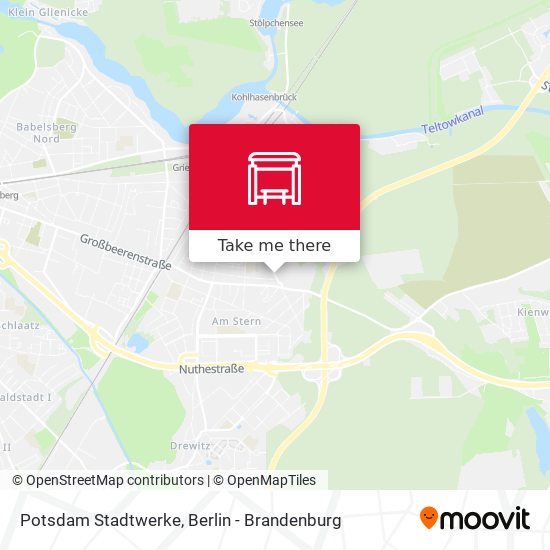 Potsdam Stadtwerke map