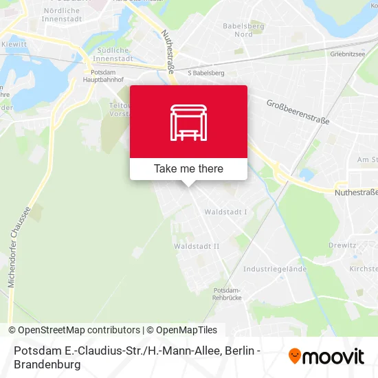 Карта Potsdam E.-Claudius-Str. / H.-Mann-Allee