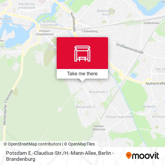 Potsdam E.-Claudius-Str. / H.-Mann-Allee map