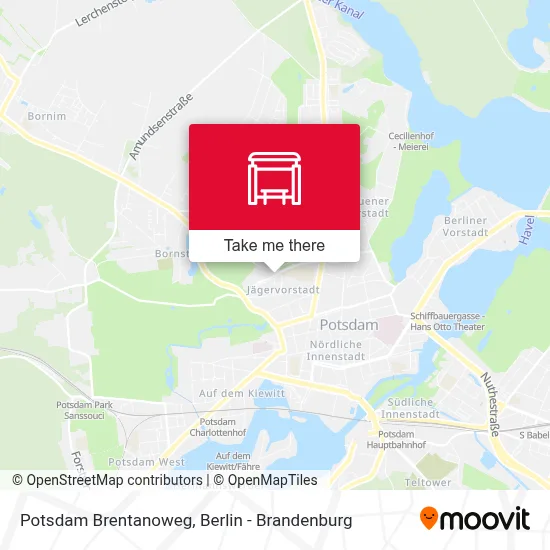 Potsdam Brentanoweg map