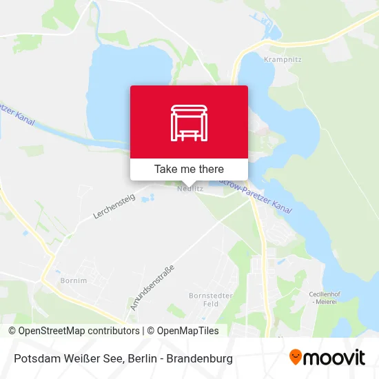 Potsdam Weißer See map