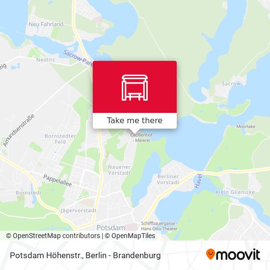 Potsdam Höhenstr. map