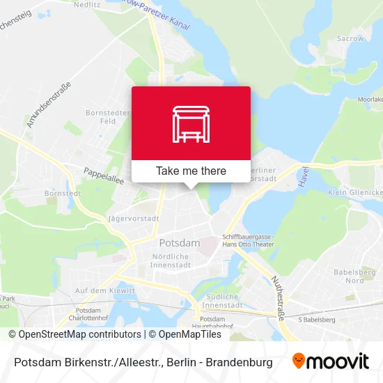 Карта Potsdam Birkenstr./Alleestr.