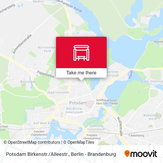 Карта Potsdam Birkenstr./Alleestr.