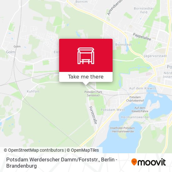 Potsdam Werderscher Damm / Forststr. map