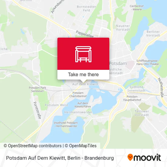 Карта Potsdam Auf Dem Kiewitt