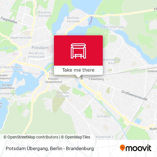 Potsdam Übergang map