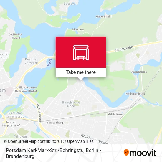 Карта Potsdam Karl-Marx-Str. / Behringstr.