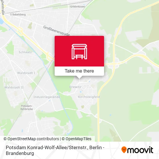 Карта Potsdam Konrad-Wolf-Allee / Sternstr.