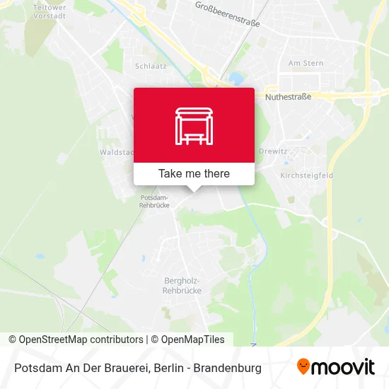 Potsdam An Der Brauerei map