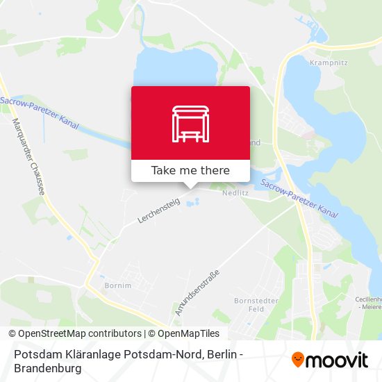 Potsdam Kläranlage Potsdam-Nord map