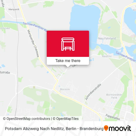 Карта Potsdam Abzweig Nach Nedlitz