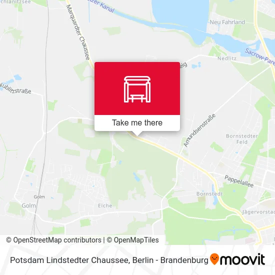 Potsdam Lindstedter Chaussee map