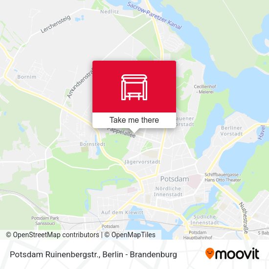 Карта Potsdam Ruinenbergstr.
