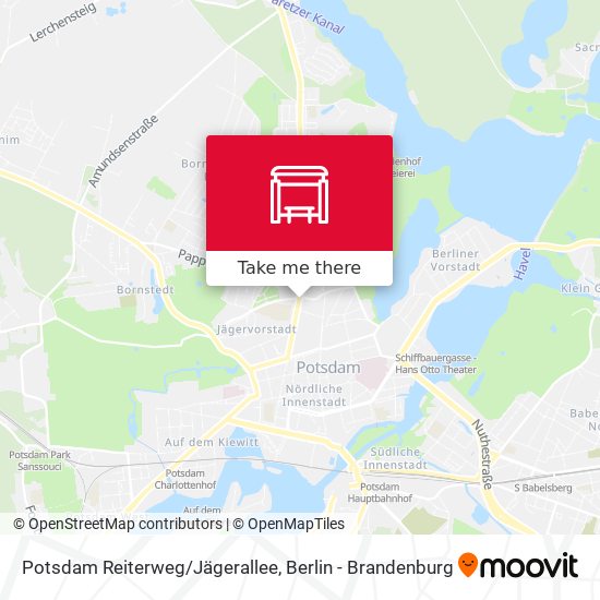 Potsdam Reiterweg/Jägerallee map