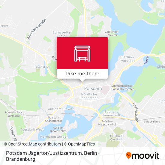 Potsdam Jägertor/Justizzentrum map