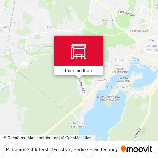 Карта Potsdam Schlüterstr./Forststr.