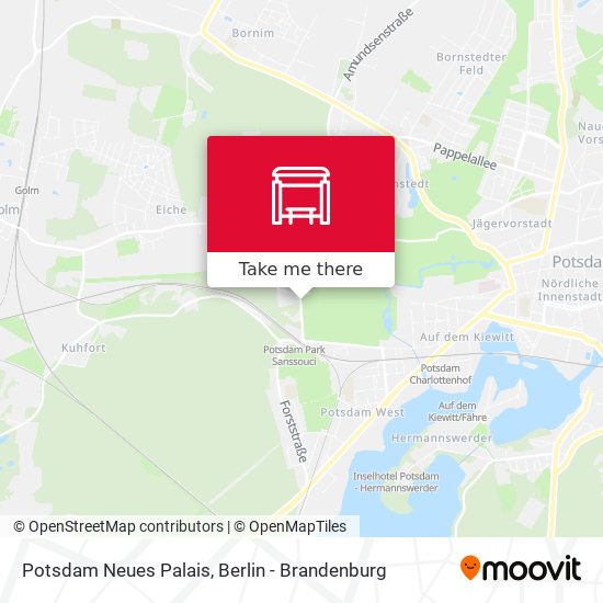Potsdam Neues Palais map