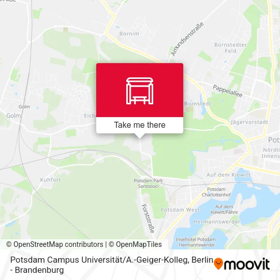 Карта Potsdam Campus Universität / A.-Geiger-Kolleg
