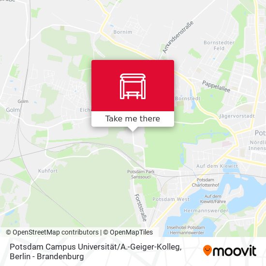 Potsdam Campus Universität / A.-Geiger-Kolleg map