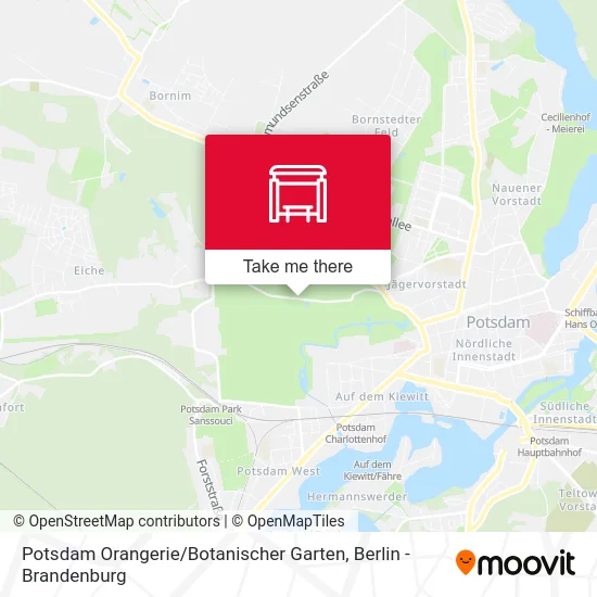 Potsdam Orangerie / Botanischer Garten map