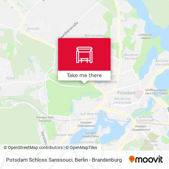 Potsdam Schloss Sanssouci map