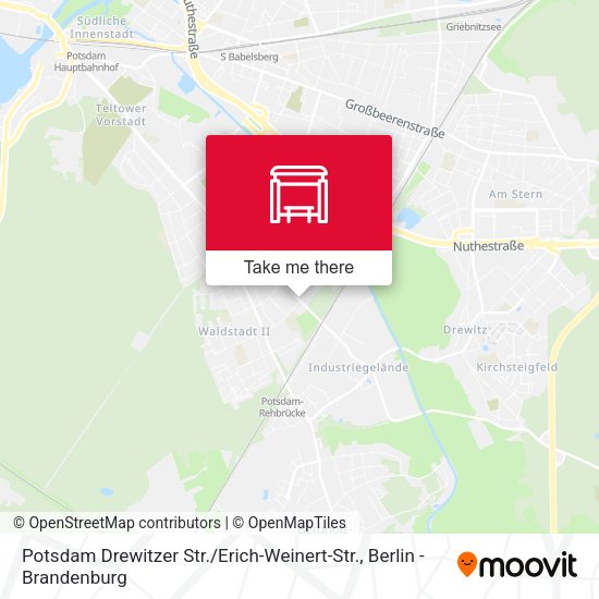Карта Potsdam Drewitzer Str. / Erich-Weinert-Str.