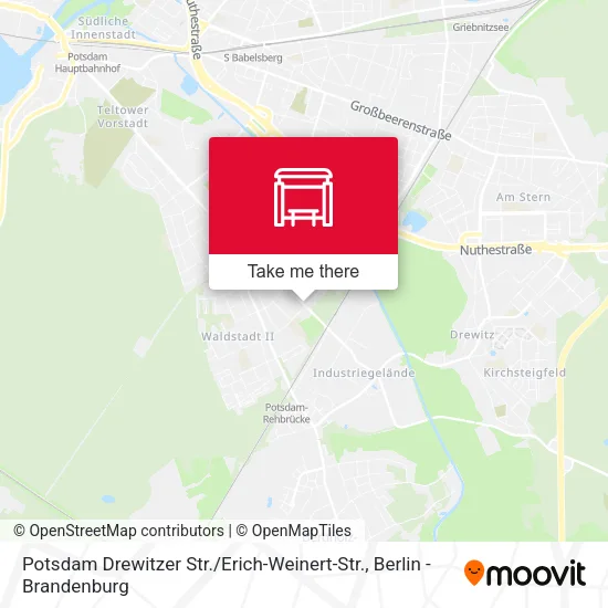 Карта Potsdam Drewitzer Str. / Erich-Weinert-Str.