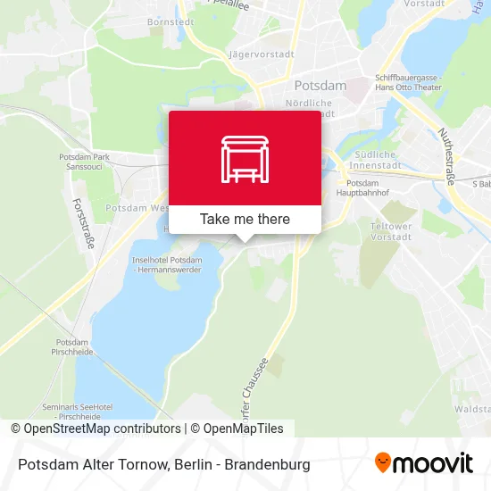 Potsdam Alter Tornow map