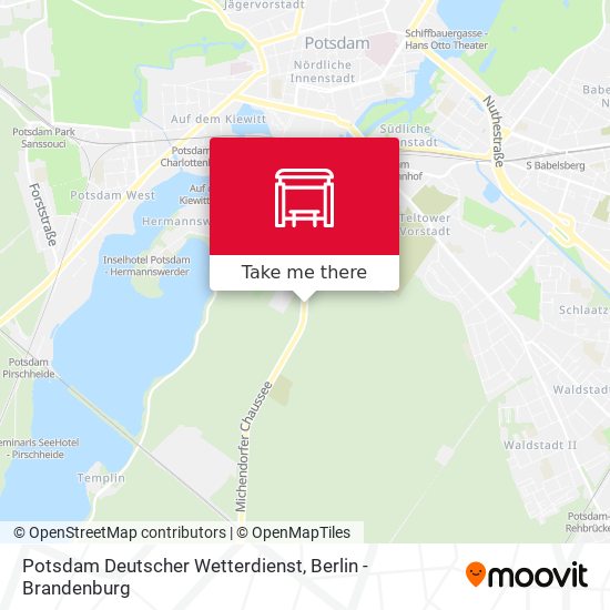 Potsdam Deutscher Wetterdienst map