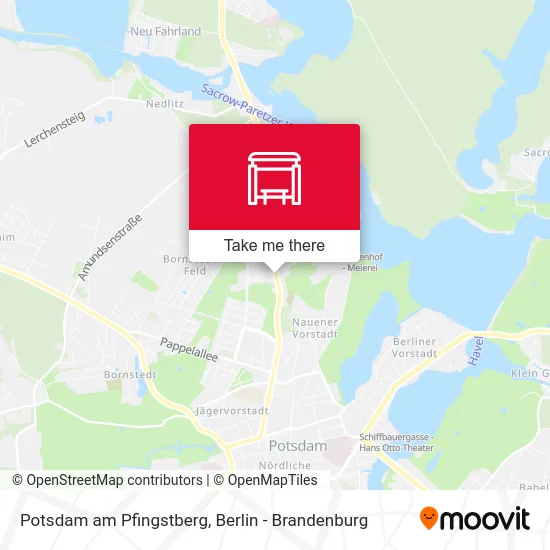 Potsdam am Pfingstberg map