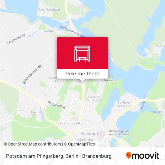 Potsdam am Pfingstberg map