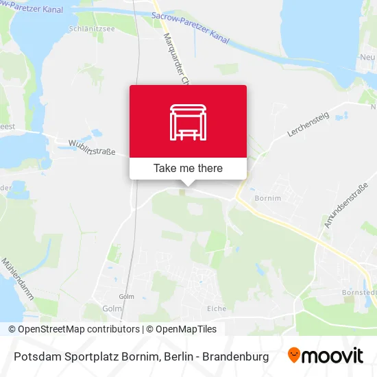 Карта Potsdam Sportplatz Bornim