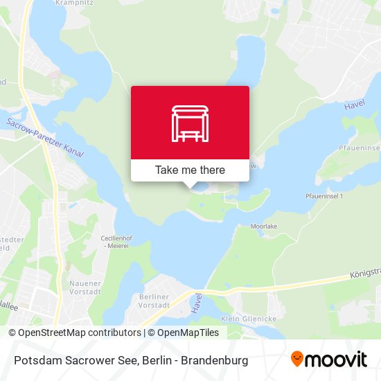 Potsdam Sacrower See map