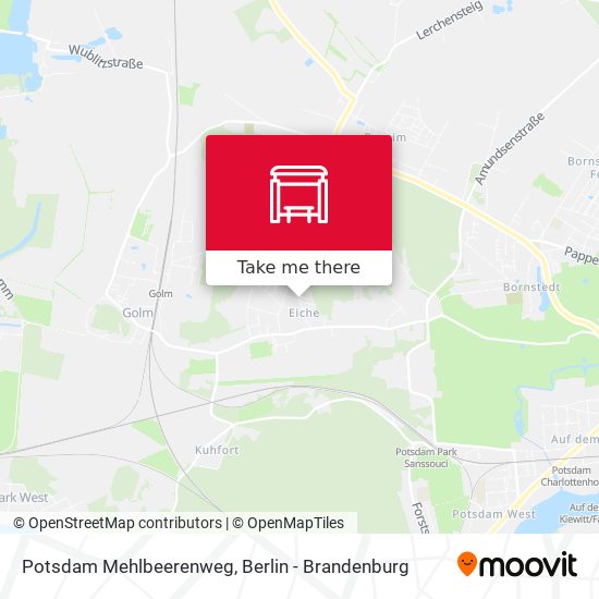 Potsdam Mehlbeerenweg map