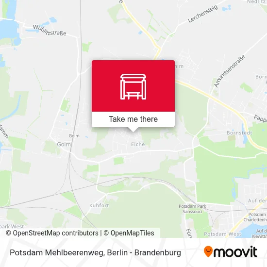 Potsdam Mehlbeerenweg map