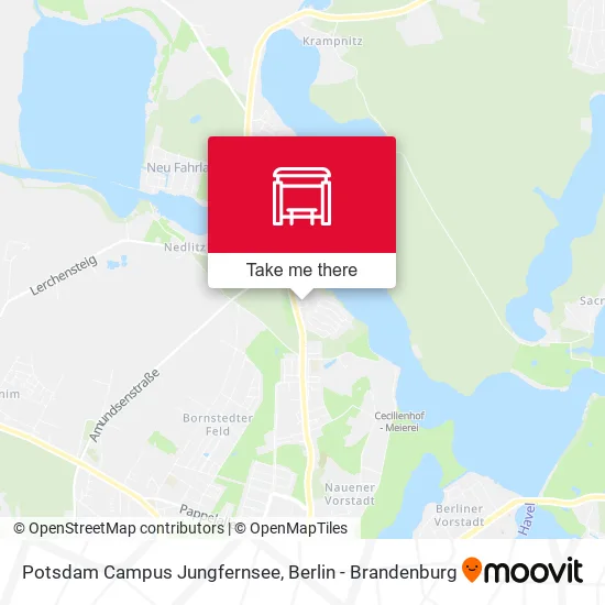 Карта Potsdam Campus Jungfernsee