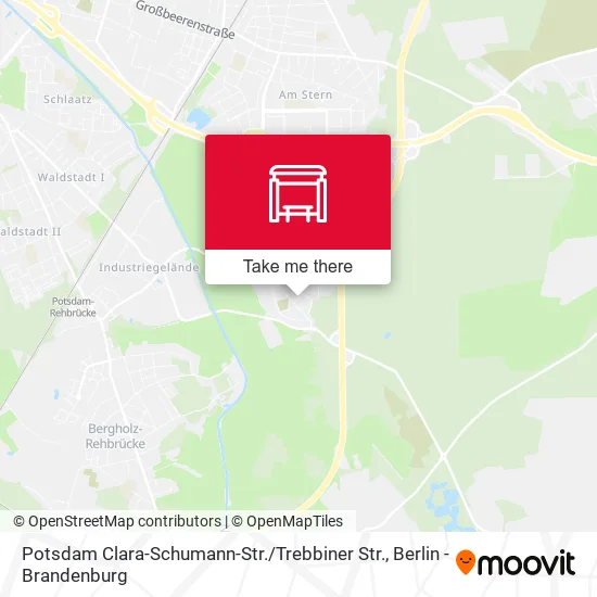 Карта Potsdam Clara-Schumann-Str. / Trebbiner Str.