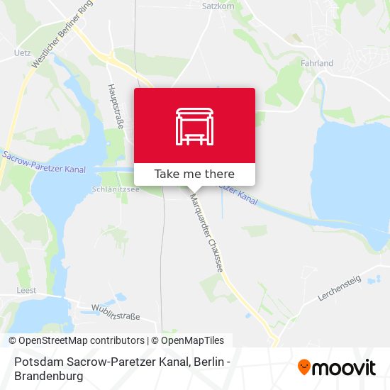 Potsdam Sacrow-Paretzer Kanal map
